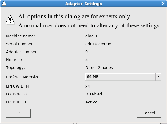 Advanced settings for a Cluster Node